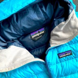Patagonia Down Sweater Full Zip Hooded Jacket - Size small